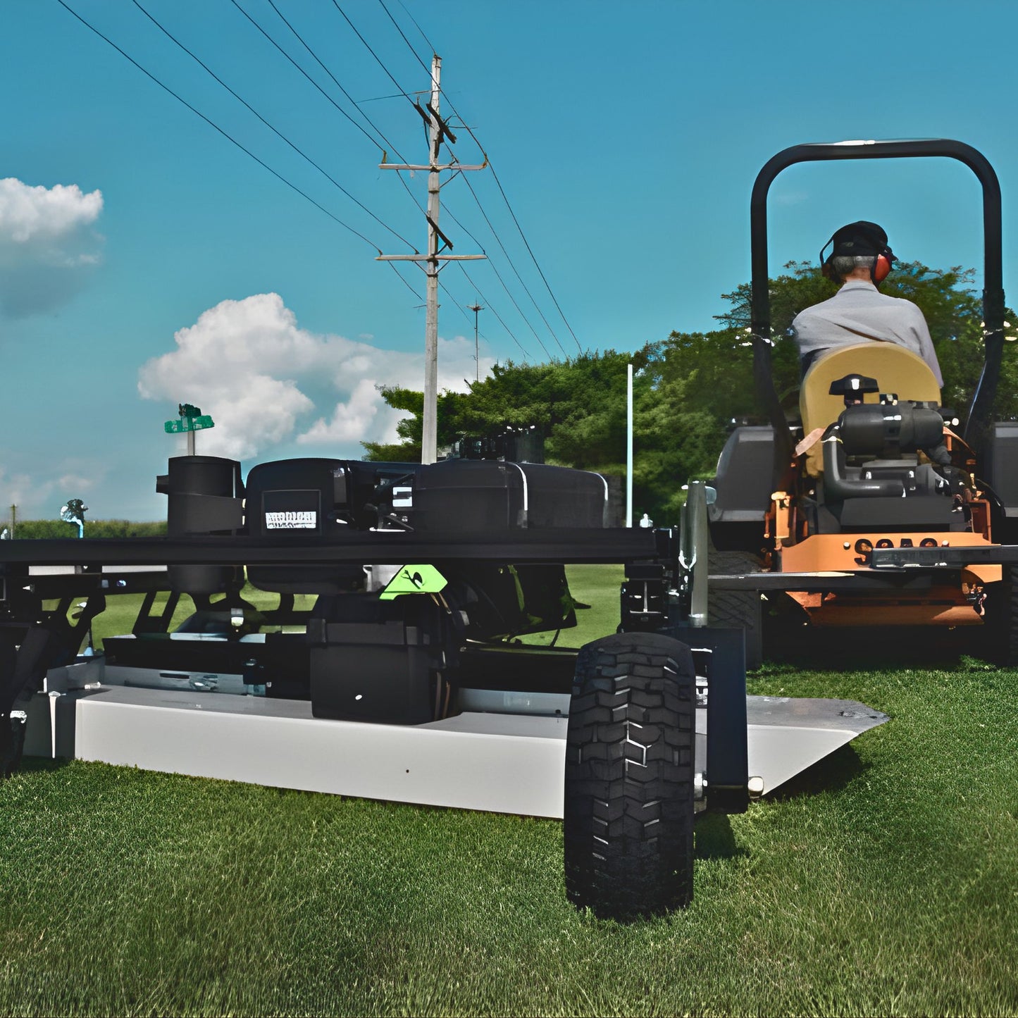 Commercial Grade Pull Behind Finish Cut Mower AcrEase Model Pro60K